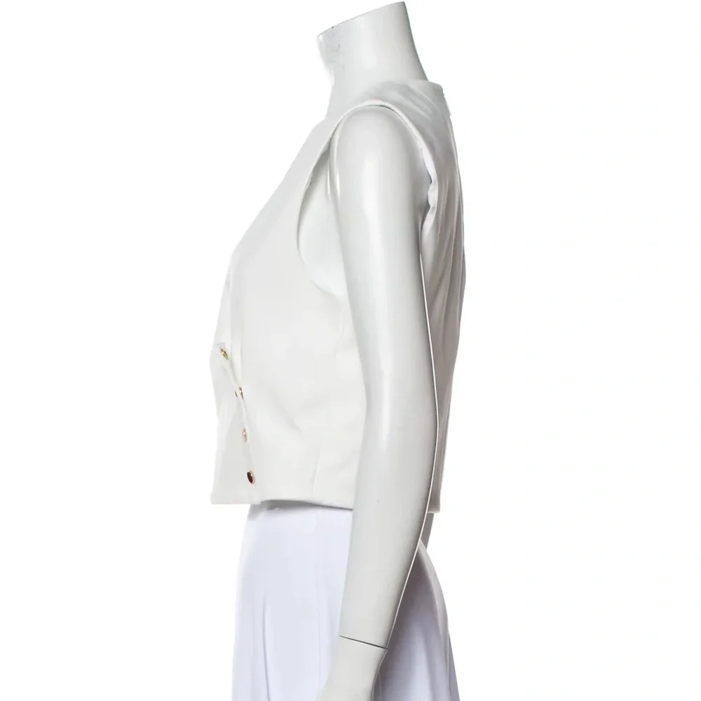 TIBI Crew Neck Sleeveless Crop Top Size: M - Picture 5 of 6